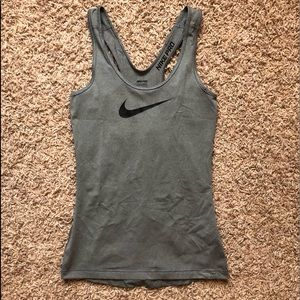 Grey Nike Pro tank